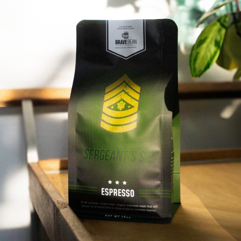 Sergeant’s Sip Espresso Roast packaging
