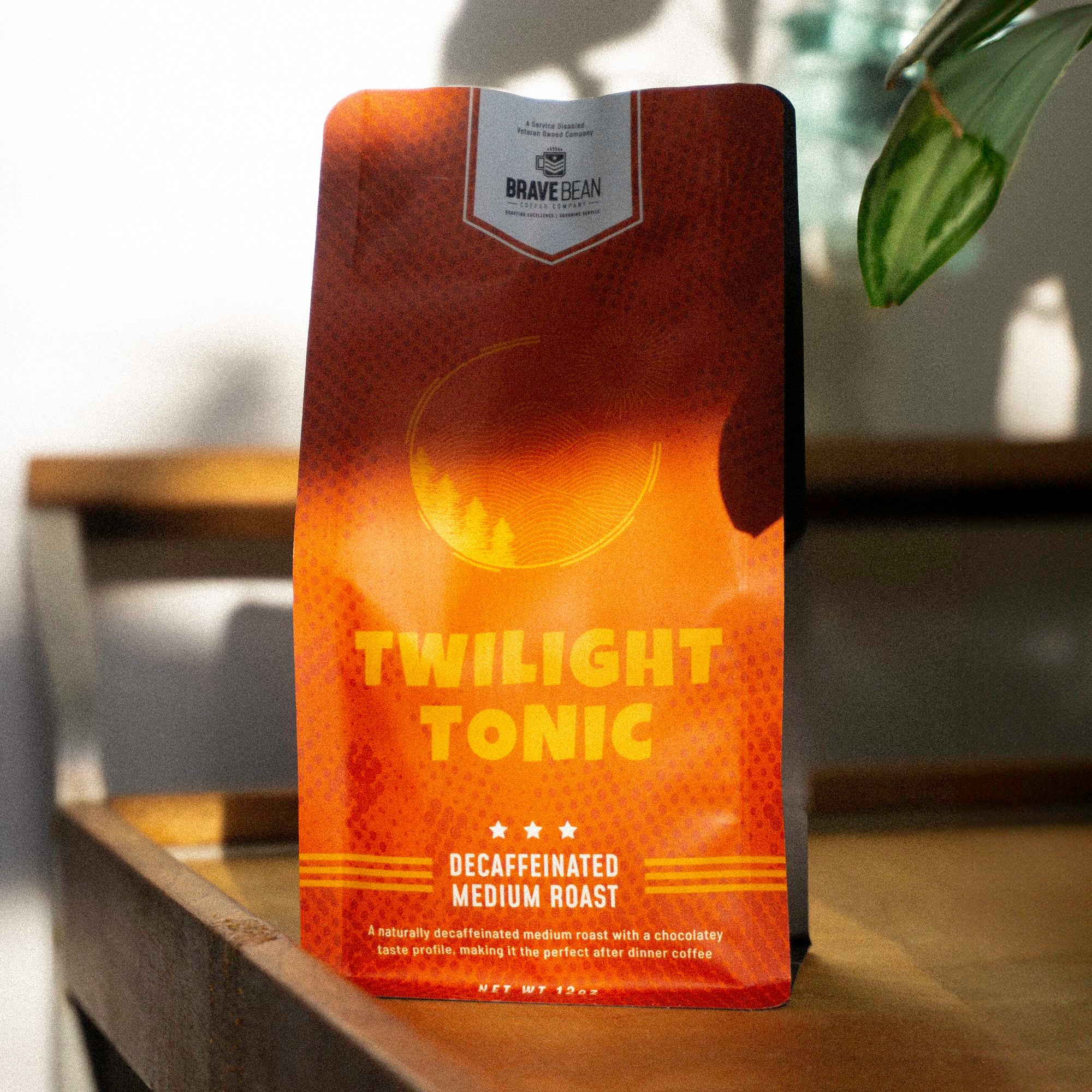 Twilight Tonic Decaf packaging