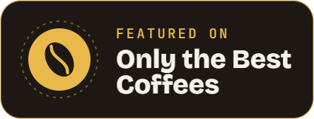 Featured on Only the Best Coffees badge