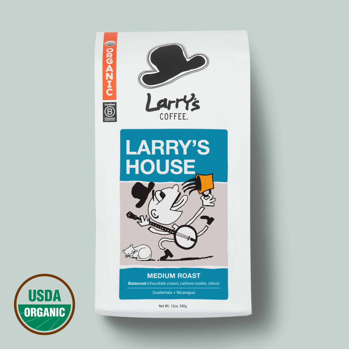 Larry’s House Blend packaging